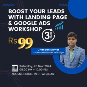 Boost Your Leads with Landing Page & Google Ads Workshop